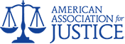 Logo American Association of Justice blue sm